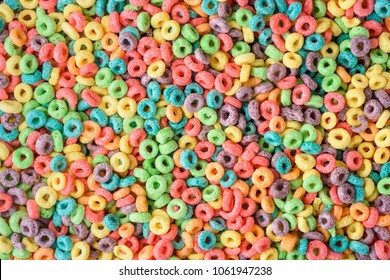 Cereal background. Colorful breakfast food   - Shutterstock ID 1061947238