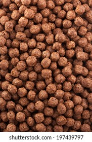 Cereal Chocolate Balls As Background Texture