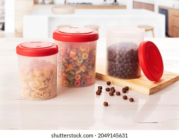 Cereal Container Storage Set on table - Powered by Shutterstock