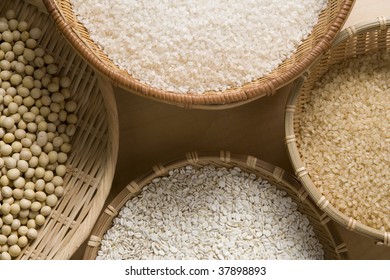 A lot of cereal on the basket. - Shutterstock ID 37898893