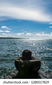 Ceremonial Stone On Yap Island, Micronesia