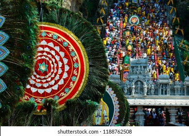 Ceremony Of  Thaipusam Festival, At Batu Cave, Kuala Lumpur ,Malaysia