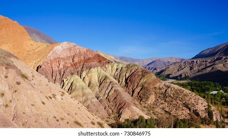 Cerro De Los Siete Colores 7 Coloured Mountain In Argentina