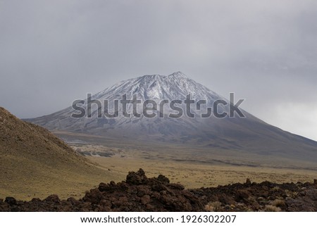 Cerro payun, a dormant volcano  - La Payunia, Malargüe, Mendoza, Argentina