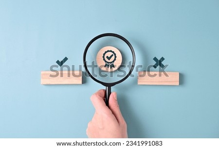 Certificate guarantee icon for certification and standardization process, International Organization for Standardization ISO and quality control certification, Sign of top service quality assurance.