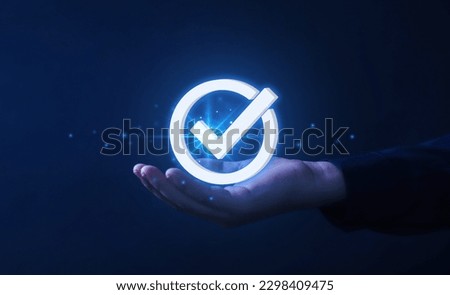 Certification, quality control, assurance standards, business technology concept