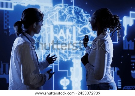 Certified developers brainstorm ways to use AI cognitive computing to extract usable information from complex data. Skilled professionals implement artificial intelligence to process massive datasets