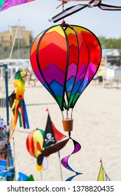 Cervia, Italy - 21/04/2019 Artevento 2019 - Hot Air Baloon In A Shop. Emilia Romagna