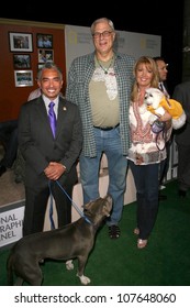 Cesar Millan With Phil Jackson And Jeanie Buss  At The Party To Celebrate The 100th Episode Of 'Dog Whisperer'. Boulevard 3, Hollywood, CA. 09-17-08