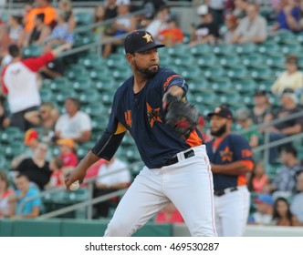 Cesar Valdez Pitcher For The Fresno Grizzlies At Chukchansi Park In Fresno,CA USA 8,12,16.