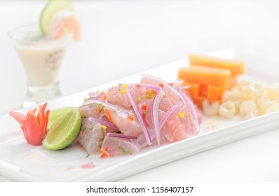 Ceviche, Dish Symbol Of Peruvian Gastronomy. Peru.