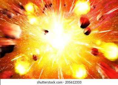 CG explosion