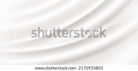 CG-generated White background with drapes