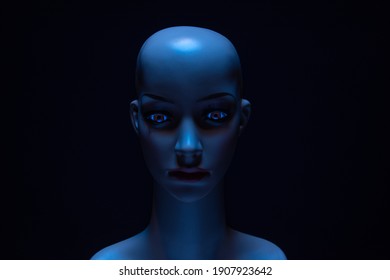 CGI Style Image Of A Mannequin Head