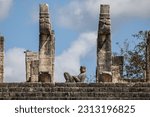 Chacmool statue in Chichén Itzá. The place where human sacrifices were made.