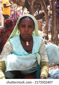 Chad, Sahel, Africa, April 15 2016, Portrait Of A Woman In A Village In The Sahel In Chad
