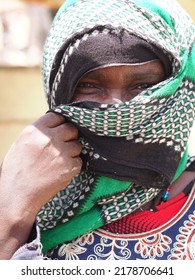 Chad, Sahel, Africa, June 06 2017, Portrait Of A Man With A Headscarf In Chad