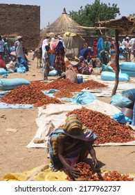 Chad, Sahel, Africa, March 18 2017, Seller In A Market In Chad