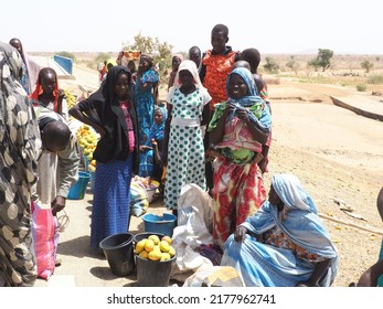 Chad, Sahel, Africa, March 18 2017, Seller In A Market In Chad