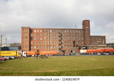 Chadderton, Manchester, UK - March 28, 2022: The Swan Cotton Spining Mill, Chadderton