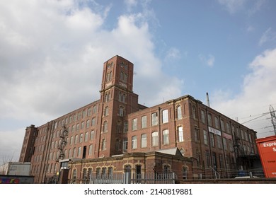 Chadderton, Manchester, UK - March 28, 2022: The Swan Cotton Spining Mill, Chadderton