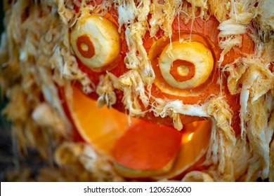 CHADDS FORD, PA - OCTOBER 18: Gritty The New Philadelphia Flyer's Mascot At The Great Pumpkin Carve Carving Contest On October 18, 2018