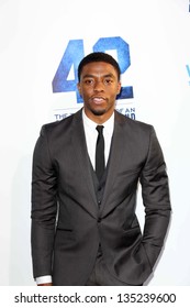 Chadwick Boseman at the "42" Los Angeles Premiere, Chinese Theater, Hollywood, CA 04-09-13