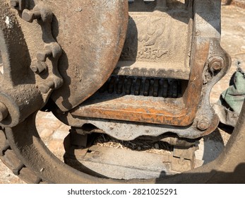 chaff cutter machine close-up image 