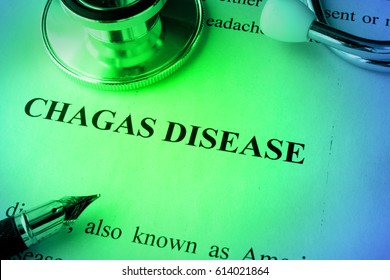 Chagas Disease Diagnosis Written On A Page.