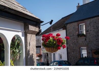 Chagford Dartmoor Devon Colourful Flowers In Summer England UK Market Town Near Moretonhampstead