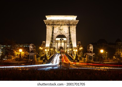 Széchenyi Chain Bridge At Night