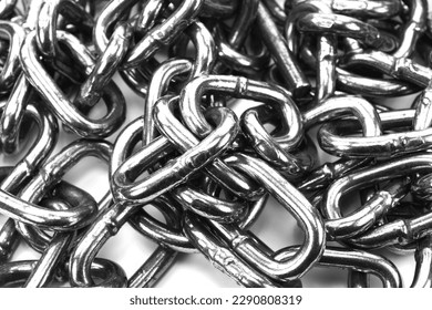Chain isolated white background