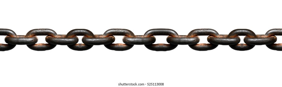 Chain isolated on white background - Shutterstock ID 525113008