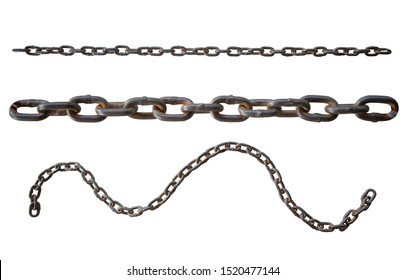 Chain isolated on white background,clipping path