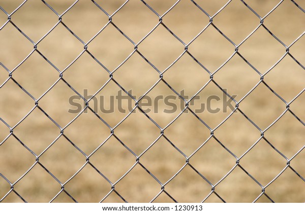 Chain Link Fence Background Stock Photo (Edit Now) 1230913