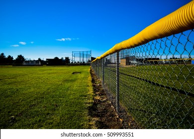 Chain Link Fence Boarding BaseBall Field 