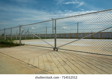 Chain Link Gate Images Stock Photos Vectors Shutterstock