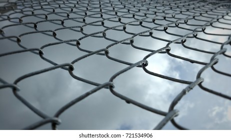 Chain Link Fencing Blur