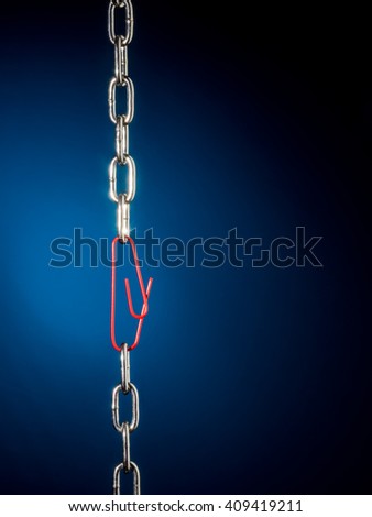 chain with paperclip