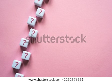 A chain of question marks on blocks. Questions and problem solving. Frequently asked Questions FAQ. Health and reproduction. Interesting information and unknown facts. Explanations.