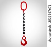 Chain Sling with Safety Hook for lifting heavy duty.