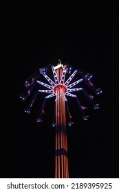 Chain Swing Ride At The Funfair