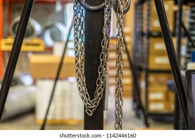 Chains in Factory Workshop