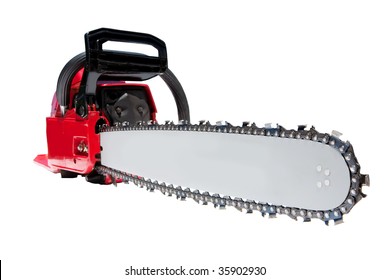 Chainsaw Isolated On White