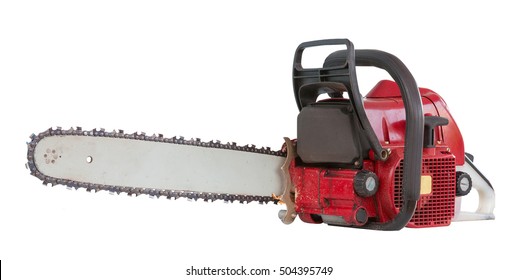 Chainsaw Isolated On White