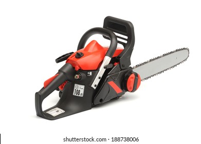 Chainsaw Isolated On White Background Stock Photo 188738006 | Shutterstock