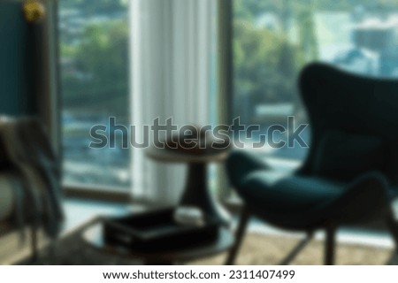 chair Background. modern chair furniture Defocused Background abstract. Blurred Bokeh