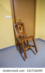 Chair Blocking The Door To Prevent Entry