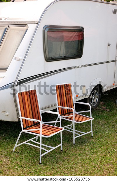 Chair and camping\
car