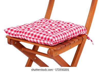 Chair With Cushion Isolated On White